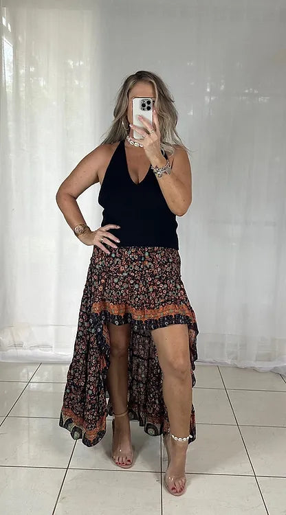 Daphne Skirt - Boho Brown